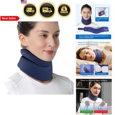 Neck Brace Cervical Collar Support Pain Relief Posture Correction Sleep Aid Blue
