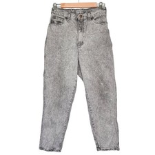 Vintage 90's P.S. Gitano Jeans Black Acid Wash Curvy Mom Jeans 12 SHORT