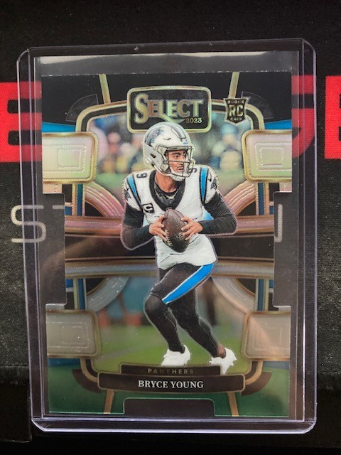 2023 Select Bryce Young Black and Green Prizms Die Cut RC Concourse #14 PANTHERS