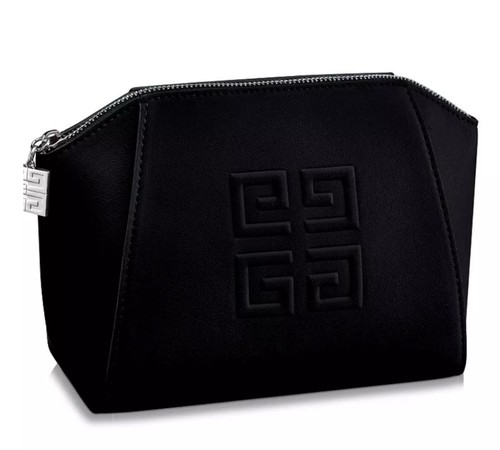 Rare Givenchy Makeup Pouch Bag Cosmetic Travel Toiletry Black