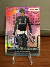 2025 Topps Chrome F1 - On The Move Kimi Antonelli 185 Pink Refractor /250 (RC)
