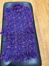 ANNA SUI Women s S Silk Dress Authentic