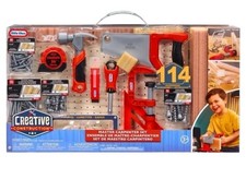 NEW Little Tikes Creative Construction Master Carpenter Set 114 Accessories Gift