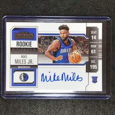 2023-24 Contenders MIKE MILES JR. Rookie Ticket Variation Auto Base #114