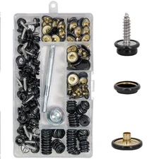 Canvas Snap Kit - Heavy Duty Marine-Grade Stainless Steel Snaps with Setting ...