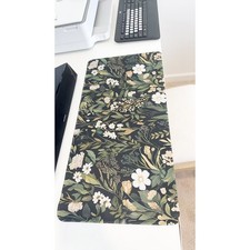 Dark Cottagecore Floral Large Gaming Mouse Pad 23.6"x11.5" Non-Slip Desk Mat