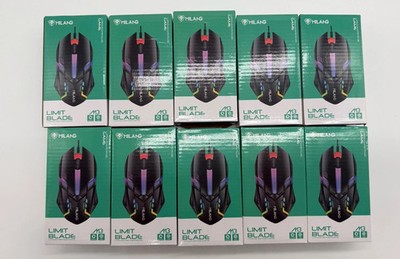 Lot of 10 Milang M3 Limit Blade Luminous Gaming Mouse