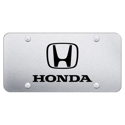 #ad License Plate for Honda on Brushed Stainless Steel Officially Licensed $62.95