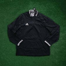 Adidas Men's Black Fielder's Choice 2.0 Convertible 1/4 Zip Baseball Jacket