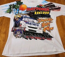 Vintage Nascar Tee Large 1998 Pepsi 400 Daytona Inaugural Chase Authentics Rare