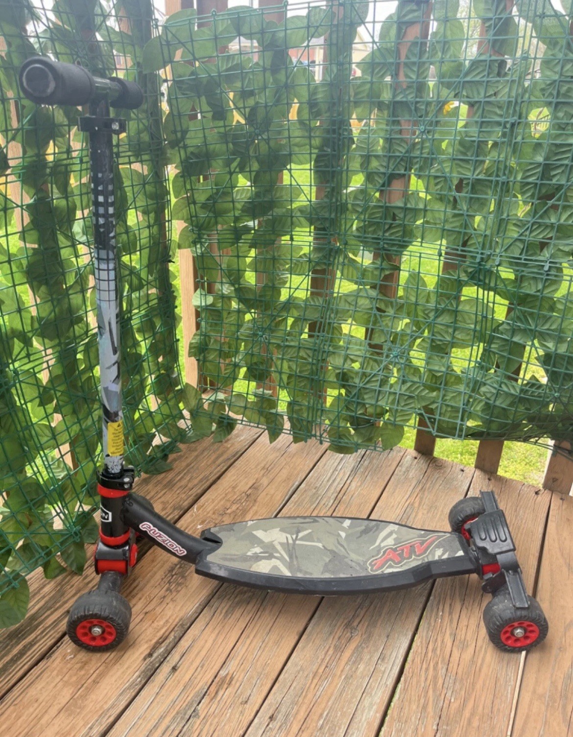 Fuzion ATV Scooter for Kids – All Terrain, 3-Wheel Kick Scooter – Used