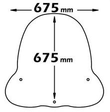 PARABREZZA PARAVENTO ISOTTA +ATTA. HONDA HONDA @ CHIOCCIOLA 125-150 CLS20 + A/20