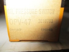 Nos Nors 1961 1962 1963 Chevy Corvair Oil Pressure Switch 3818783 Opv-47 Nos Nors 1961 1962 1963 Chevy Corvair Oil Pressure Switch 3818783 Opv-47