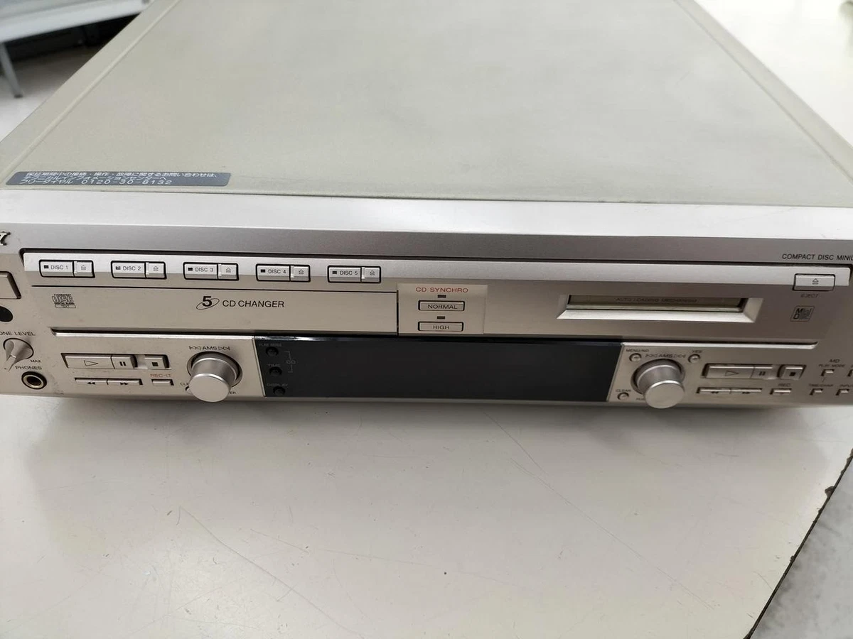 SONY MXD-D5C 5-CD Changer MiniDisc Player Combo Deck Gold Testé Excellent EUR 305,86 - FR