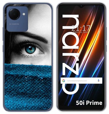Custodia In Pelle Con Design Kevlar Per Realme Narzo 50 5G / OPPO A77 5G – Cover Rigida Con Protezione Antiurto E Ricarica Wireless