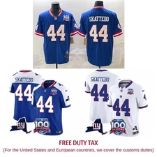 NWT Men's  Cam #44 Skattebo 100th & State Royal/White Limited Stitched Jersey