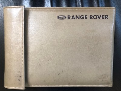 1990 Range Rover Classic Owner's Manual Full Set Land Rover Tan