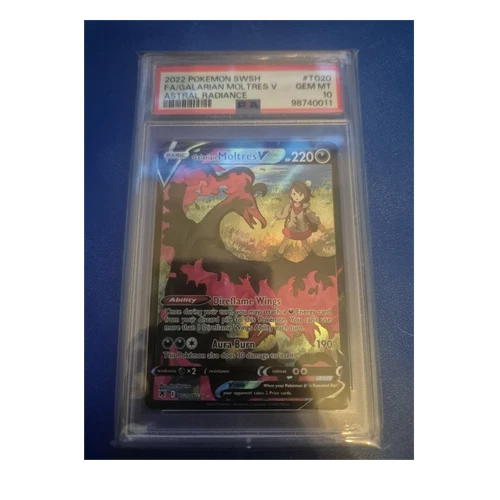 Pokémon TCG Galarian Moltres V TG20/TG30 Astral Radiance Holo EN 2022 PSA 10