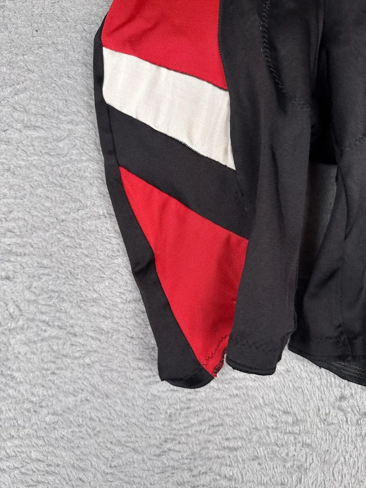 Велосипедные шорты CAMPI мужские средние черные красные с подкладкой сделано в США лайкра замша - Изображение 3 из 4