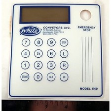 White Conveyor, P-GA7100-51, 540 Keypad Label