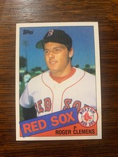 1985 TOPPS ROGER CLEMENS ROOKIE CARD #181 - BOSTON RED SOX