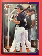 2015 Bowman Prospects Jack Reinheimer Purple /250 #BP108 Baseball Mariners