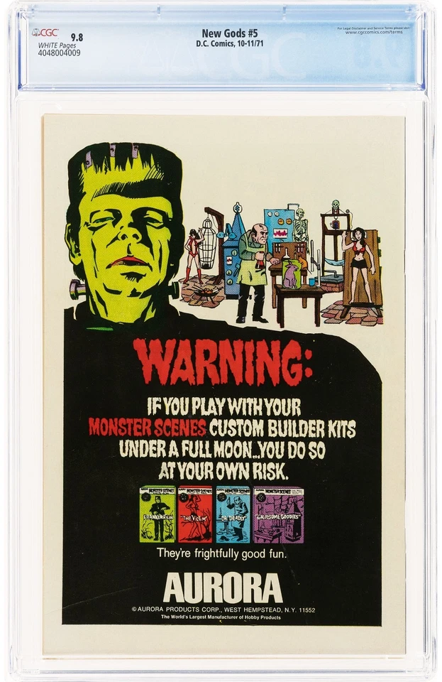 New Gods #5 CGC NM/MT 9.8 1971 White Pg KIRBY STORY ROYER COVER & ART* STUNNING! - Image 2 of 4