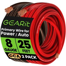 8 Gauge Wire For Automotive Powerground Battery Cable Car Audio Rv Amp...