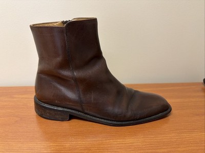 Sandro Moscoloni RayMens 8.5 Boots Shoes Chelsea Brown Leather Made In Spain