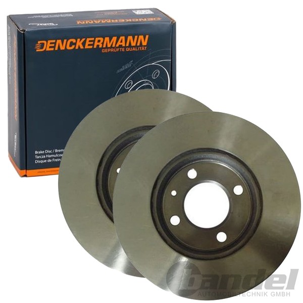 2X Denckermann Bremsscheiben 256Mm BelÜFtet Vorne Passend FüR Seat Arosa Cordoba-image