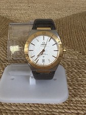 OMEGA Constellation Co-Axial Master Chronometer Watch Gold/Silver Leather