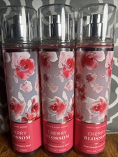 Set of 3 Bath and Body Works CHERRY BLOSSOM BODY MIST 8 FL OZ