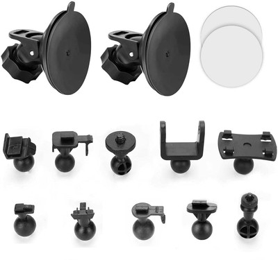 Dash Cam Suction Cup Mount Compatible with Crosstour, APEMAN, YI 2.7'', Z-Edge...