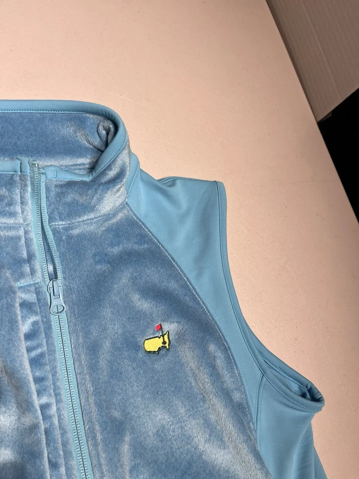 Peter Millar Vest Women's Medium Augusta Masters Golf Fleece Jacket Warmth - Image 4 of 4