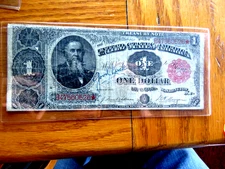 Vintage Large Size U.S. 1891 $1 Legal Tender Treasury Note K1