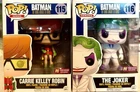Funko Pop THE DARK KNIGHT RETURNS Set Of CARRIE KELLY ROBIN & THE JOKER Vaulted