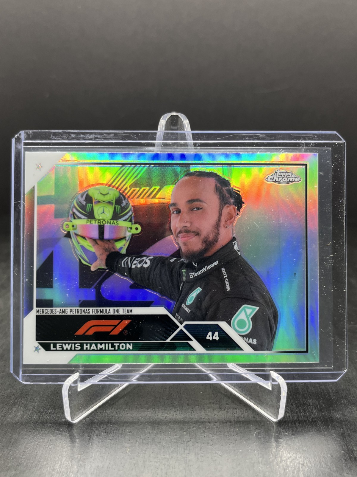 2023 Topps Chrome Formula 1 F1 Lewis Hamilton Image Variation IV SP #21