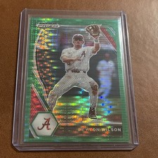 Peyton Wilson - 2021 Panini Prizm Draft Picks Green Pulsar Prizm #PDP66 Free SH