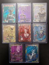 Set of 8 Signature Cards Tb01 BT7 Goku Vegeta Vegito Trunks DBS High End Cards