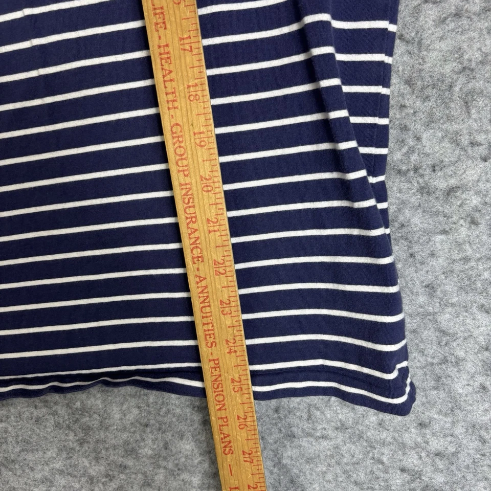 Футболка мужская Polo Ralph Lauren Custom Fit Crewneck XL синие белые полосы - Изображение 2 из 4