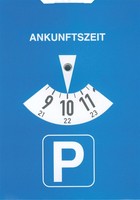 Rnk Verlag Parkscheibe, Aus Karton, Farbe: Blau