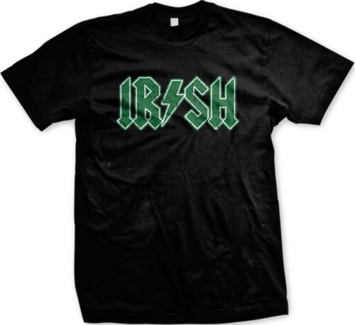 IRISH Lightening Bolt Ireland Pride St Patricks Day Shamrock Lucky Mens T-shirt - Picture 1 of 14