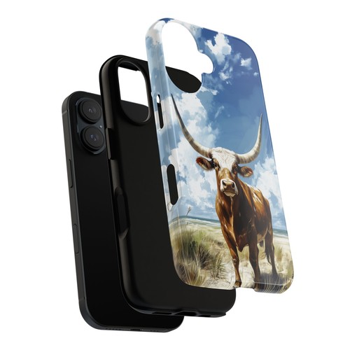 Bull Horns Blue Sky - Phone Ink Cover Case for iPhone, Galaxy, Pixel - 第 24/281 張圖片