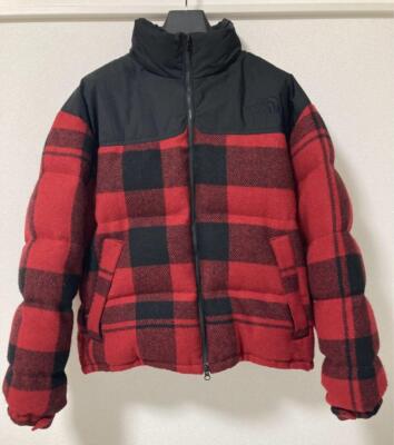 THE NORTH FACE PURPLE LABEL Harris Tweed Nuptse Jacket Down Red