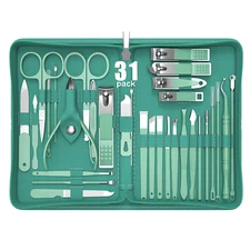 31Pcs Manicure Set Personal Care, Nail Clipper Kit, Nail Clipper Pedicure Set