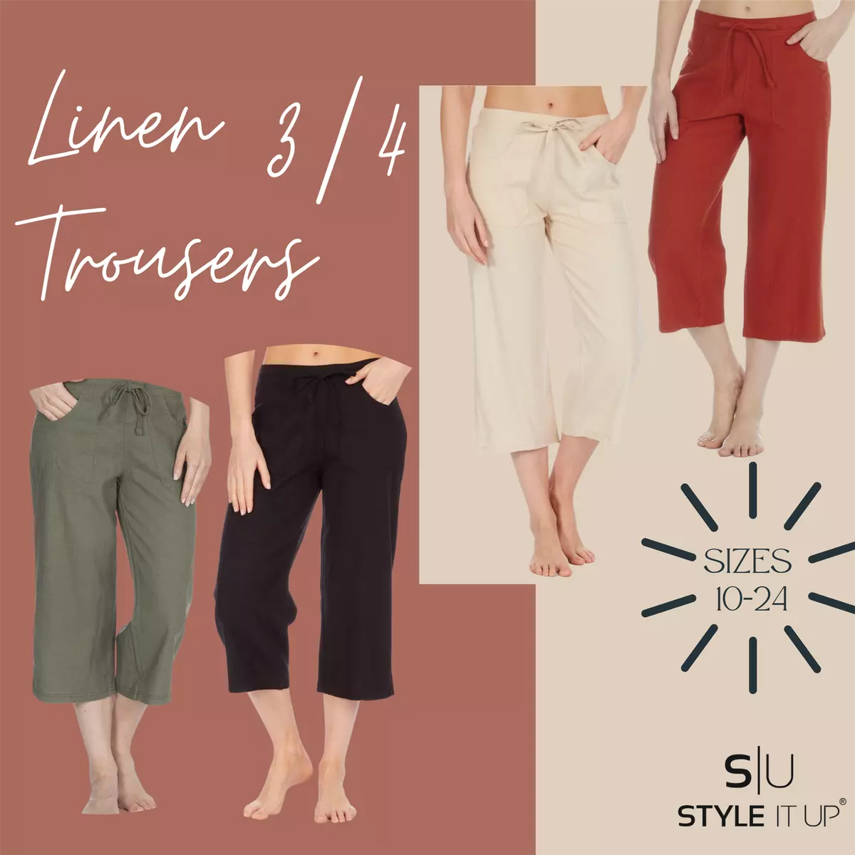 Womens holiday trousers uk sale