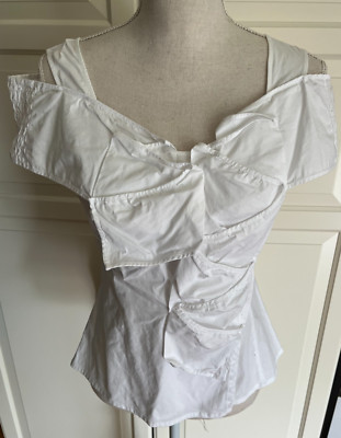 Bluse von Adolfo Dominguez (Gr 40, weiß)