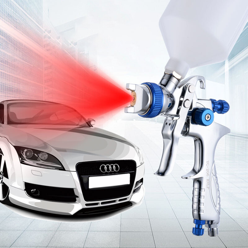 HVLP Auto Paint Air Spray Gun Kit Gravity Feed Car Primer 1.4MM2.0MM