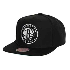Mens MITCHELL & NESS NBA CONFERENCE PATCH SNAPBACK NETS