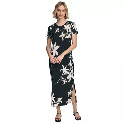 chinese dress ladies Calvin Klein Women's Sleeveless V-Neck Maxi Dress with Ruffle Skirt, Black,  2 at Amazon Women's Clothing store